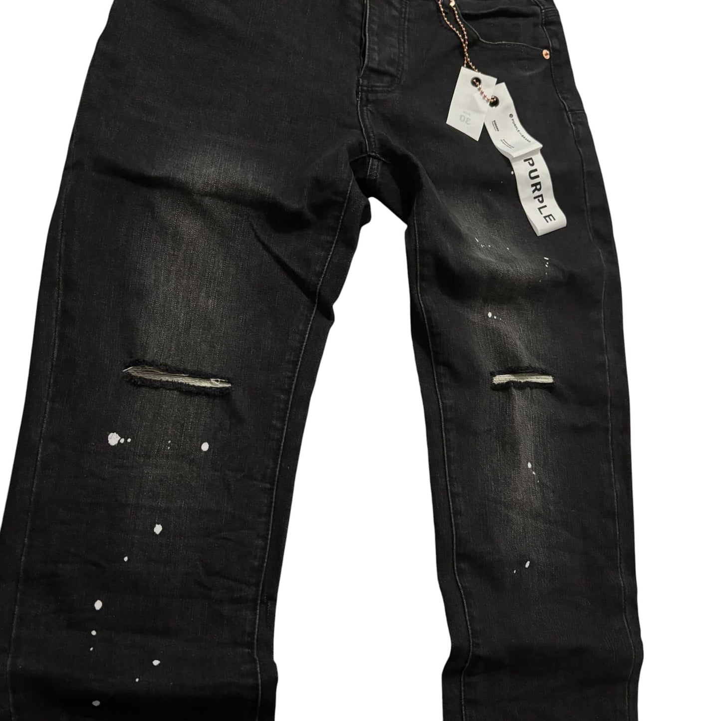Purple Black Sprayed jeans