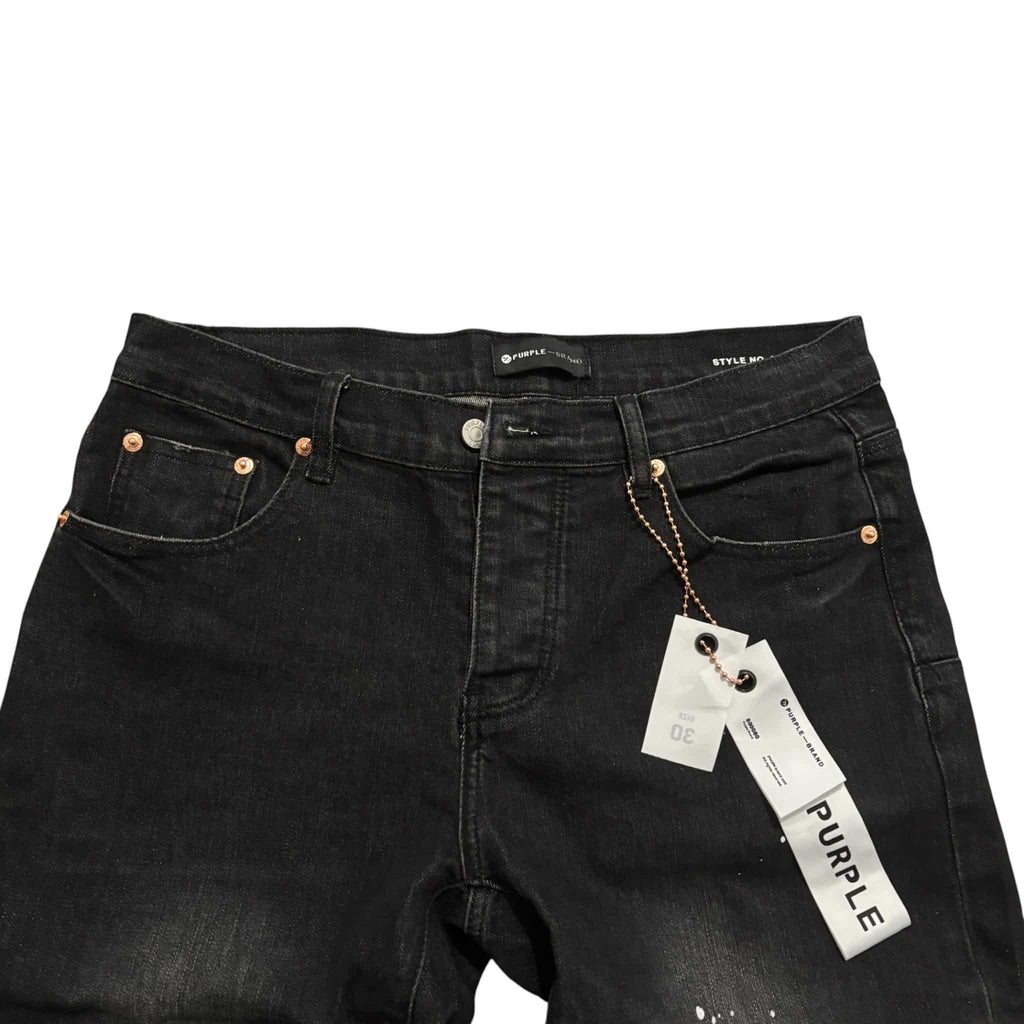Purple Black Sprayed jeans