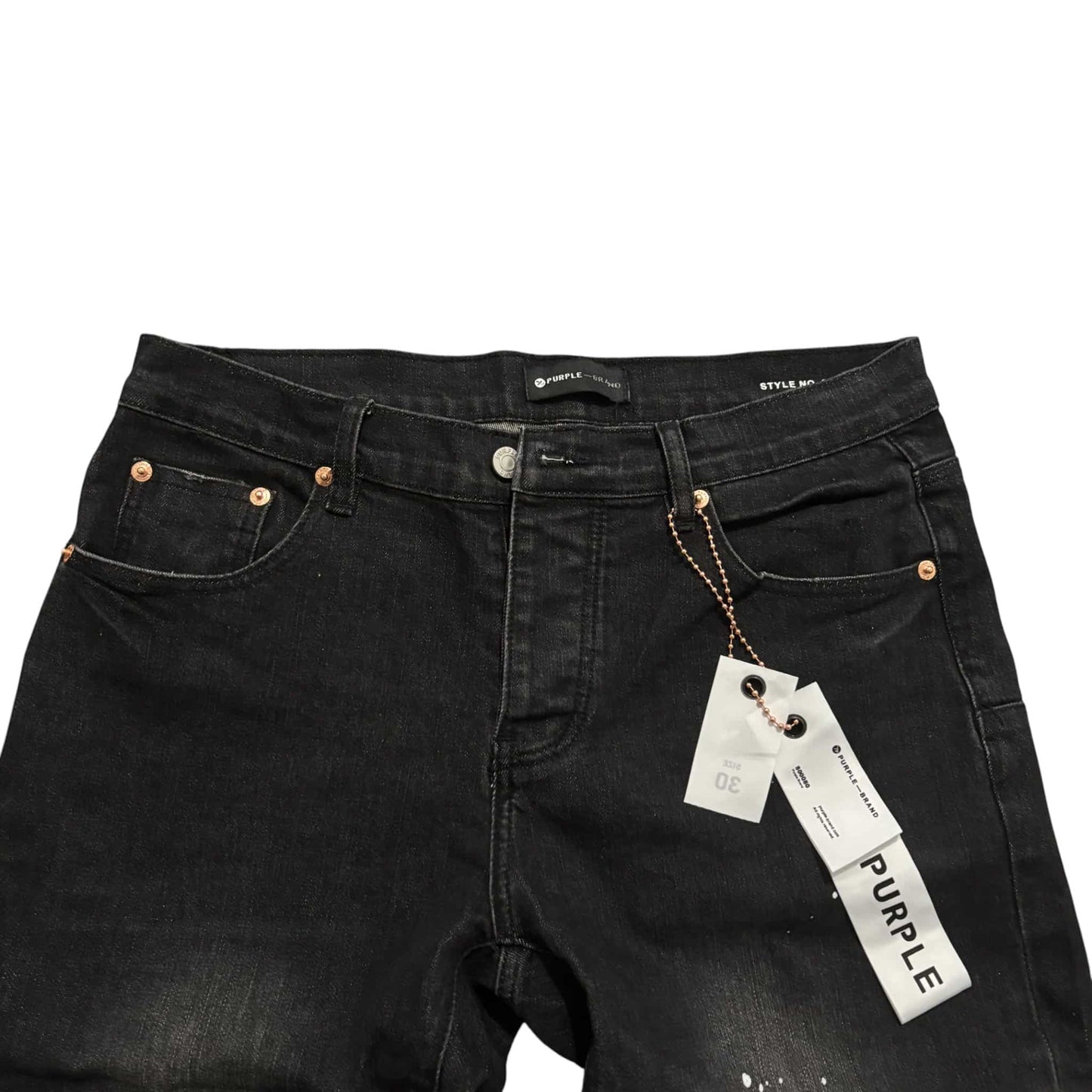 Purple Black Sprayed jeans
