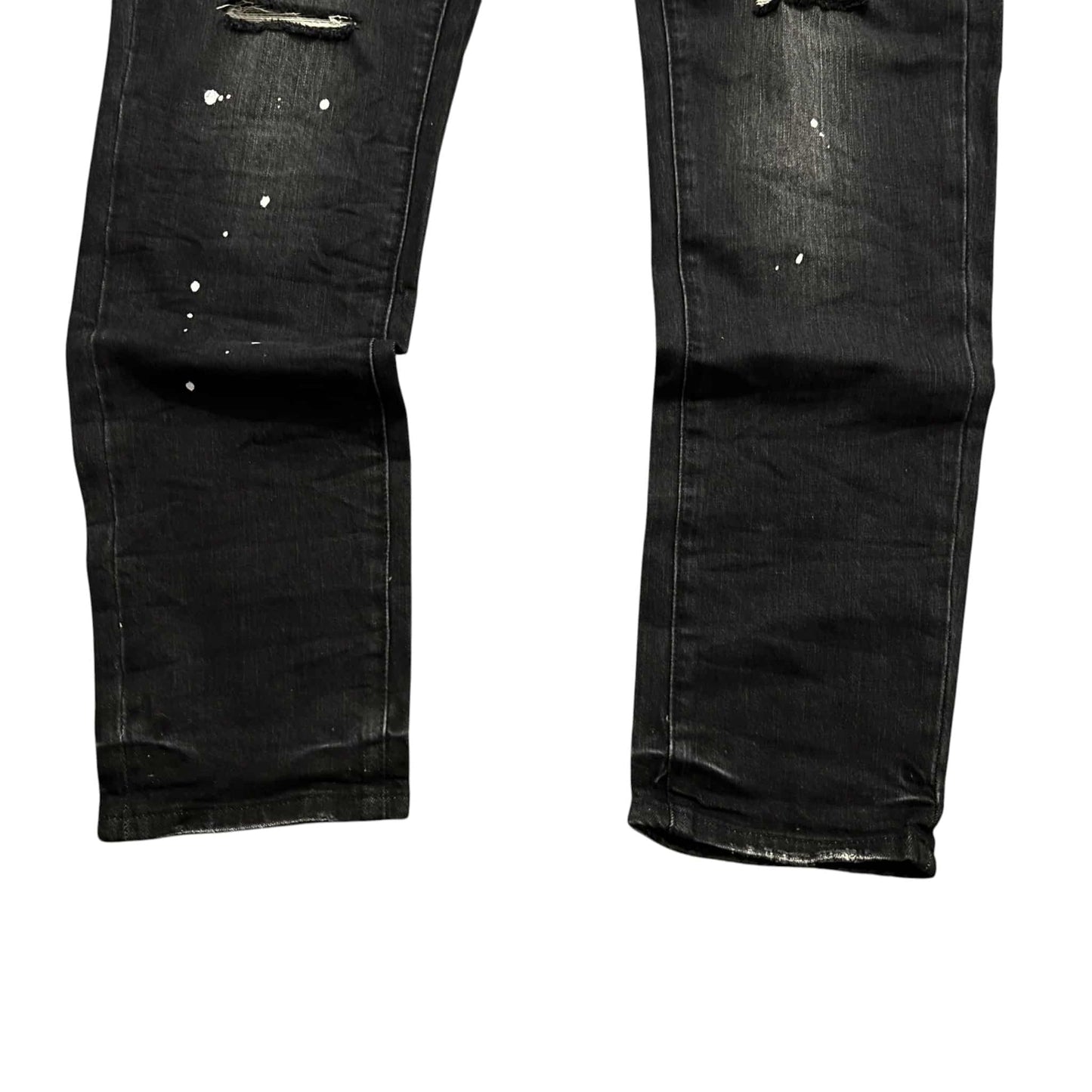 Purple Black Sprayed jeans