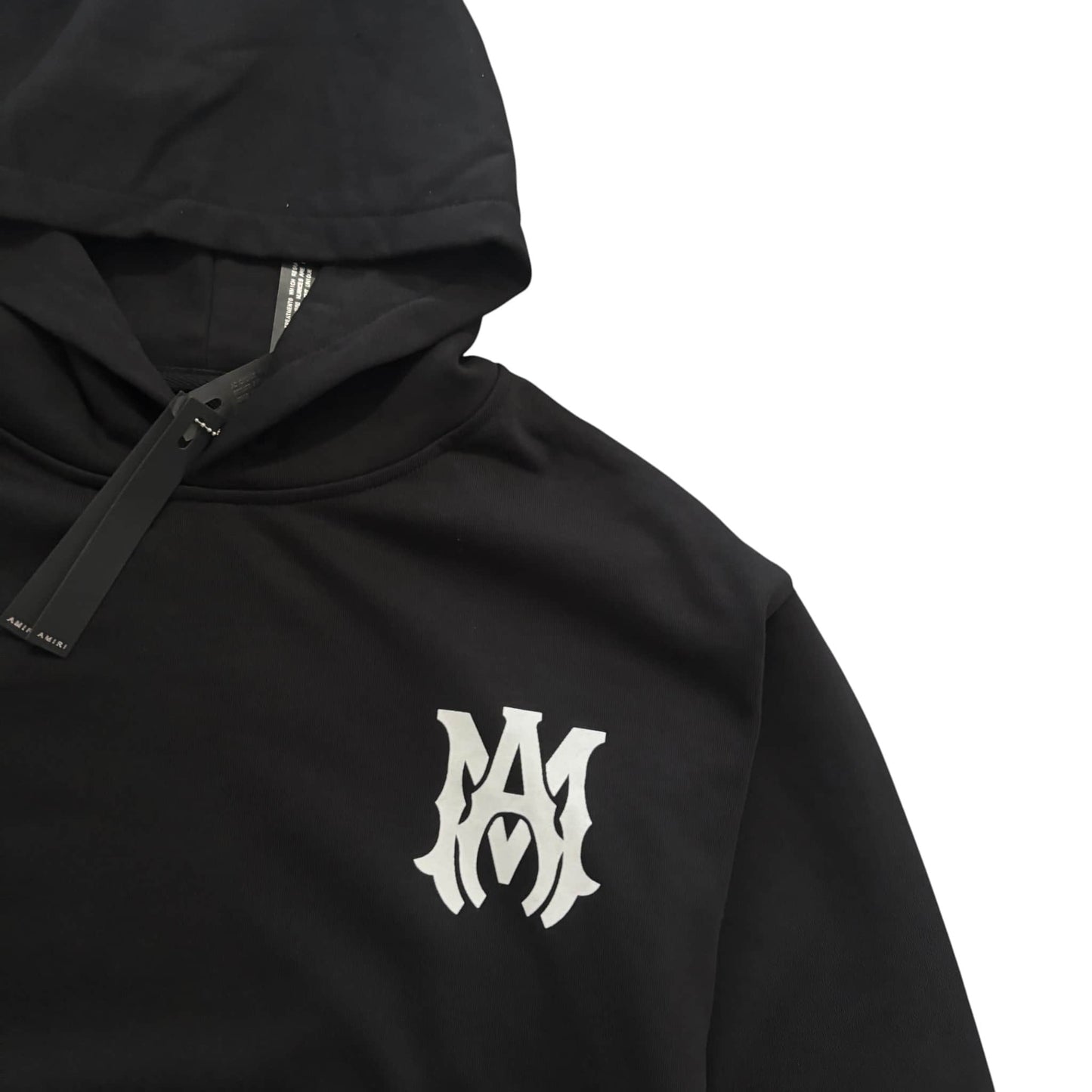 Amiri Black MA Front/Back Logo Hoodie