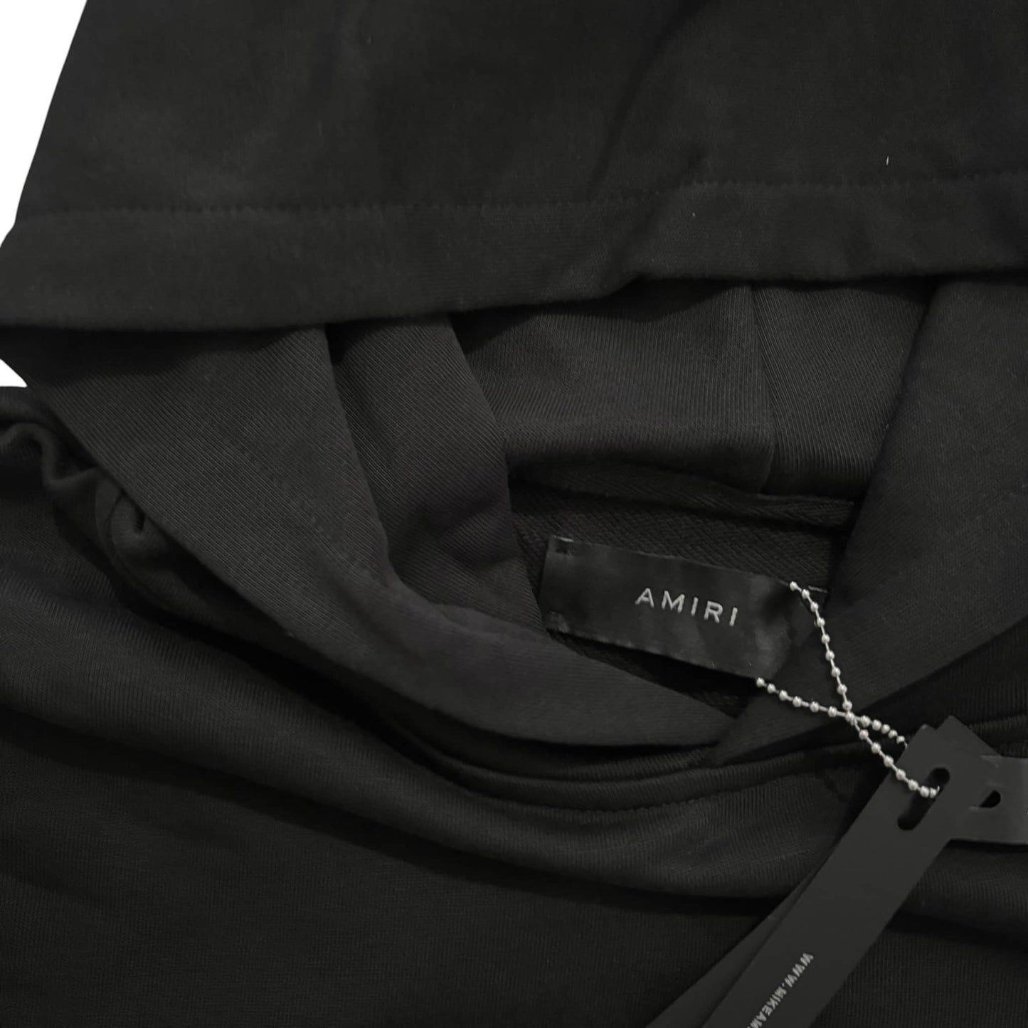 Amiri Logo-Print Black Hoodie