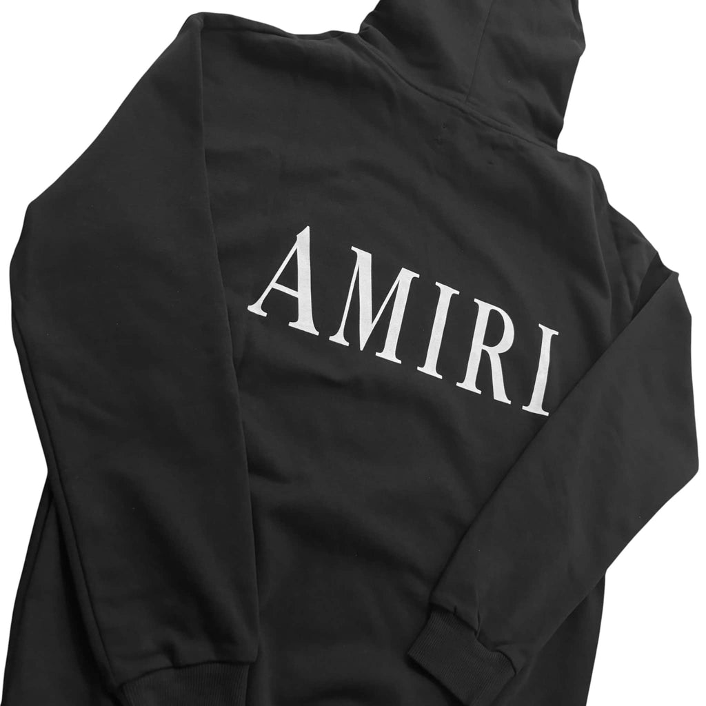 Amiri Black MA Front/Back Logo Hoodie