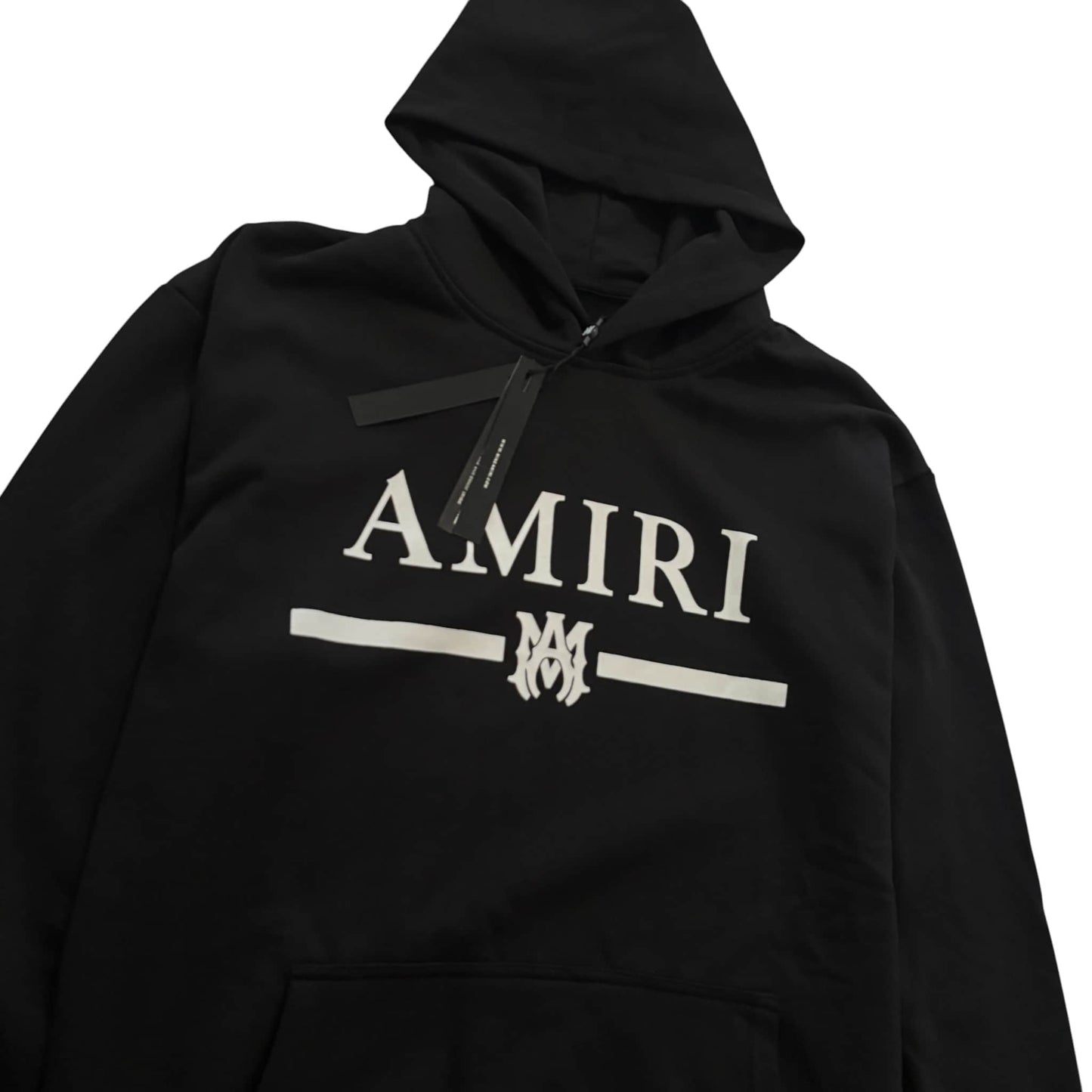 Amiri Logo-Print Black Hoodie