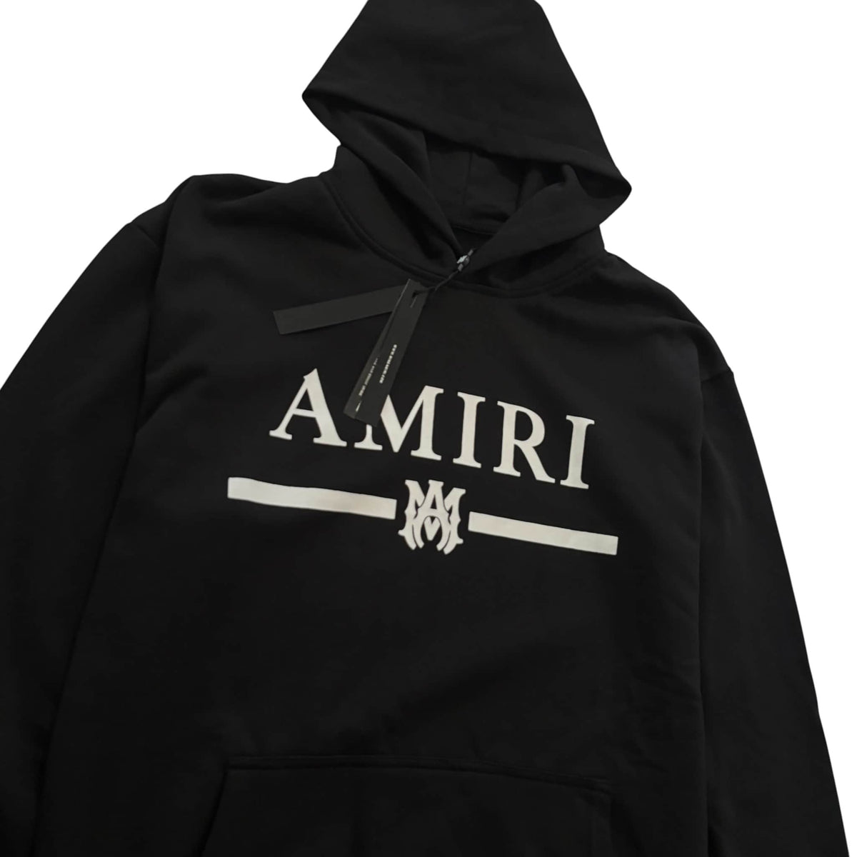 Amiri Logo-Print Black Hoodie