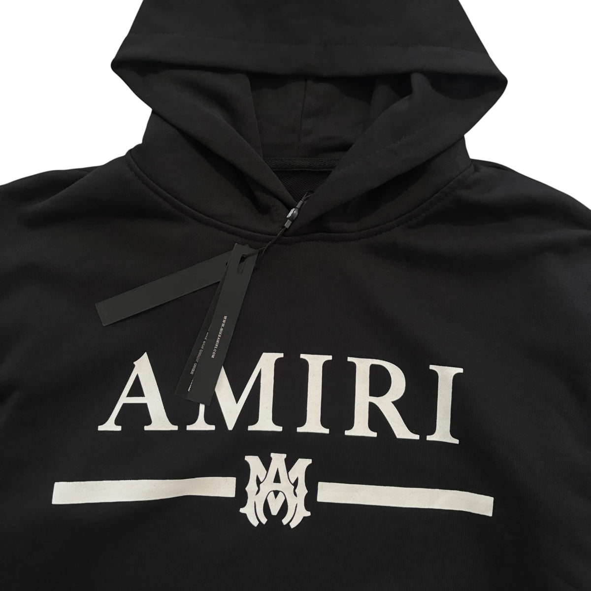 Amiri Logo-Print Black Hoodie