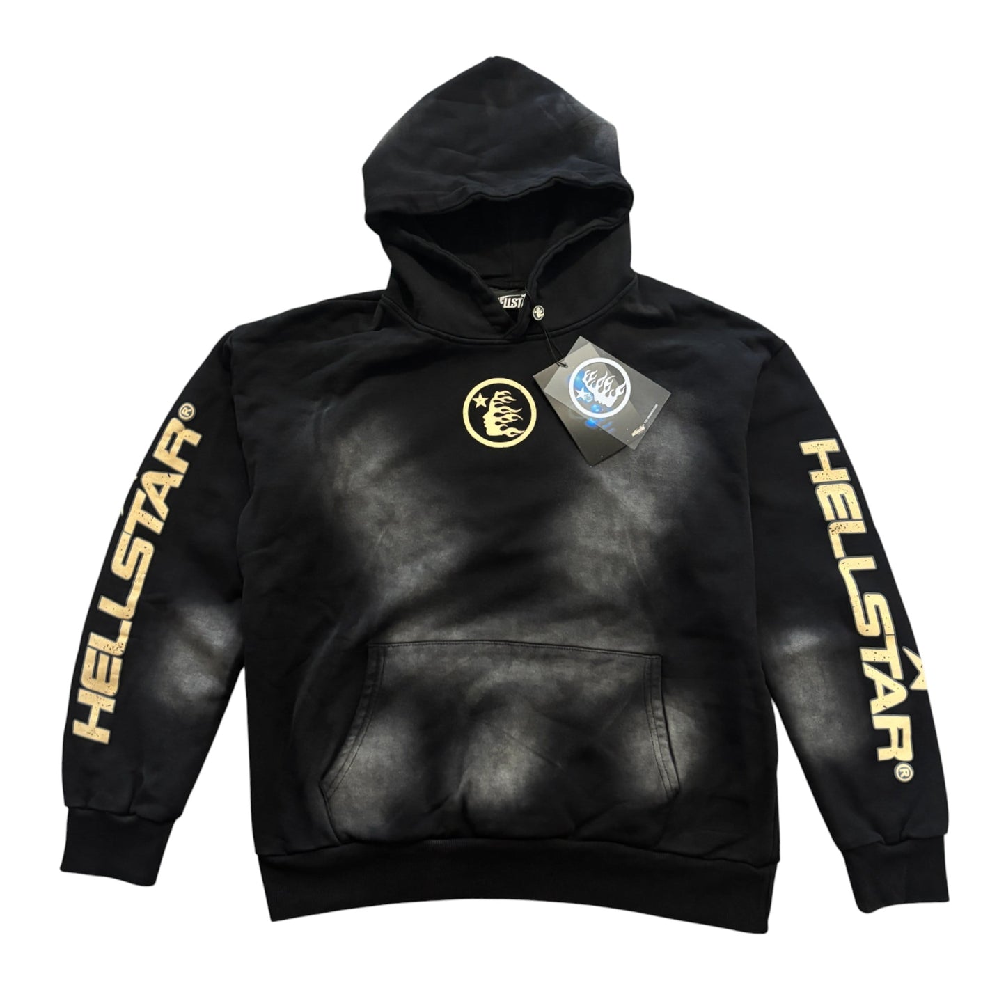 Black Hellstar Washed Hoodie