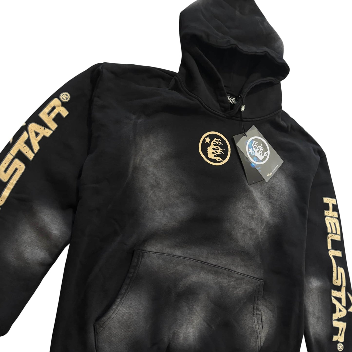 Black Hellstar Washed Hoodie