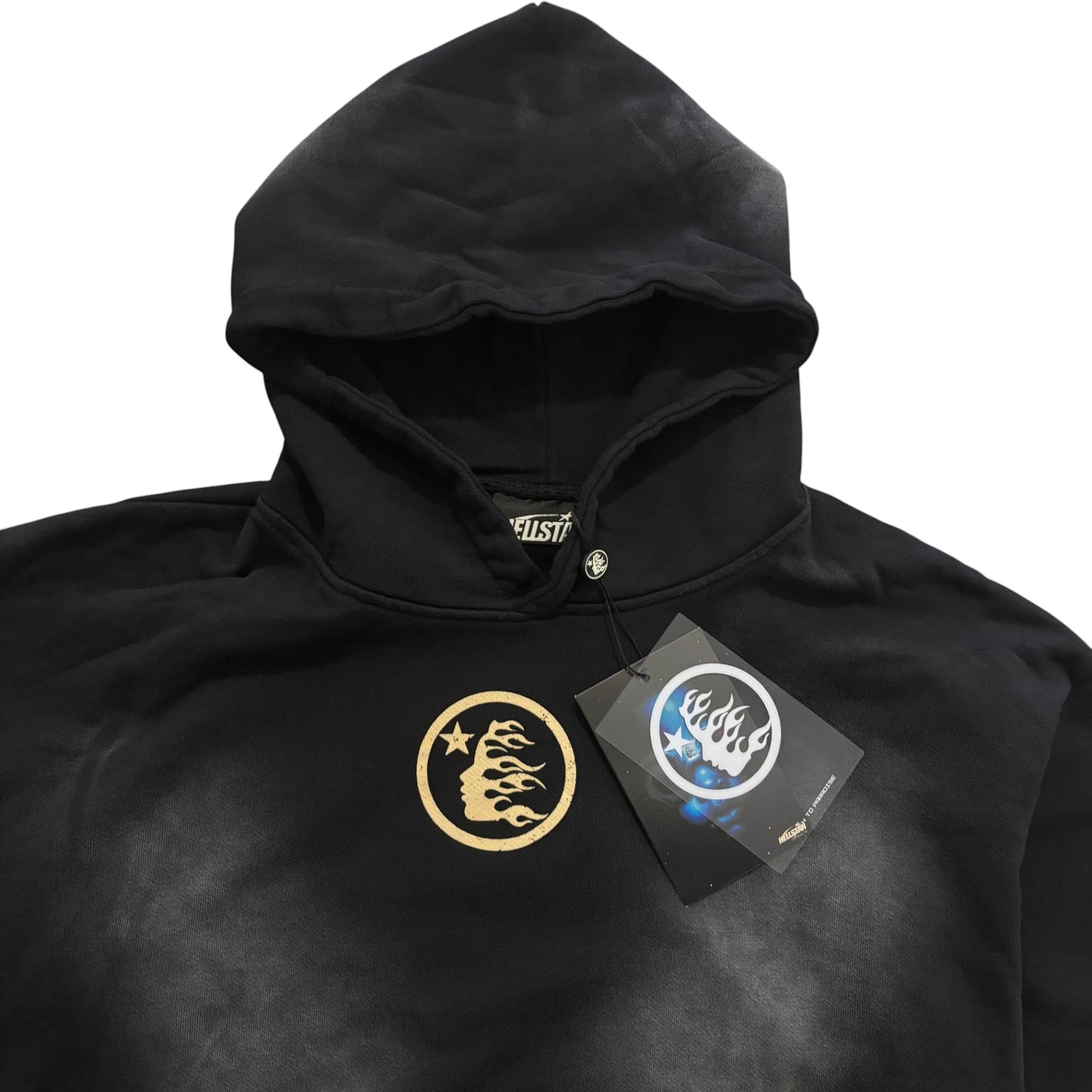 Black Hellstar Washed Hoodie