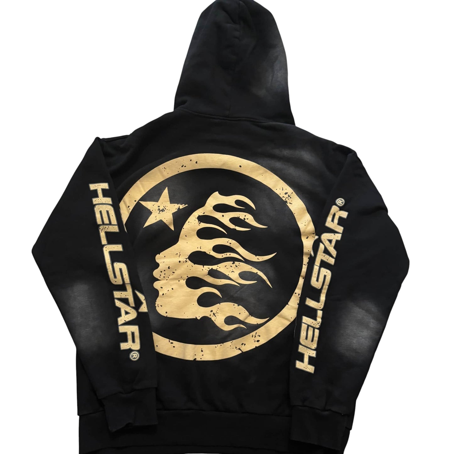 Black Hellstar Washed Hoodie
