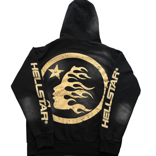 Black Hellstar Washed Hoodie