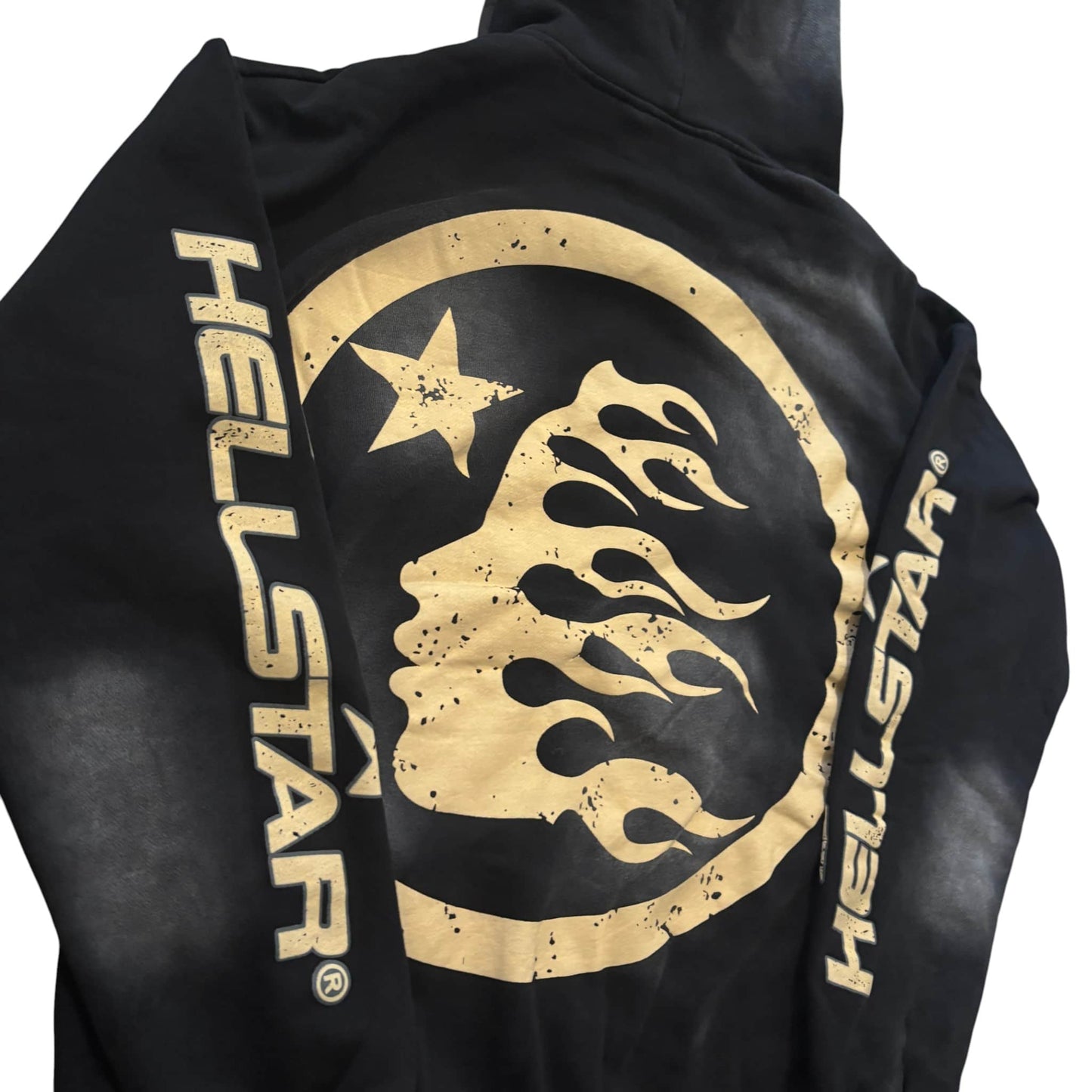 Black Hellstar Washed Hoodie