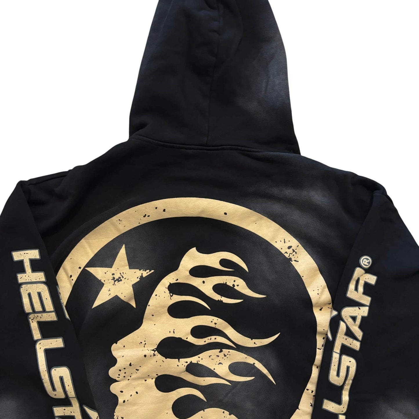 Black Hellstar Washed Hoodie