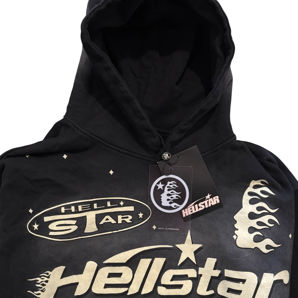 Black Hellstar Washed Hoodie 2.0