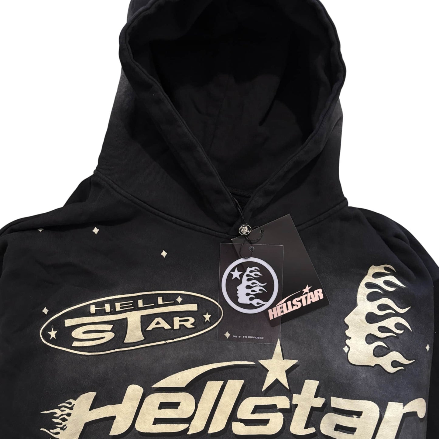 Black Hellstar Washed Hoodie 2.0