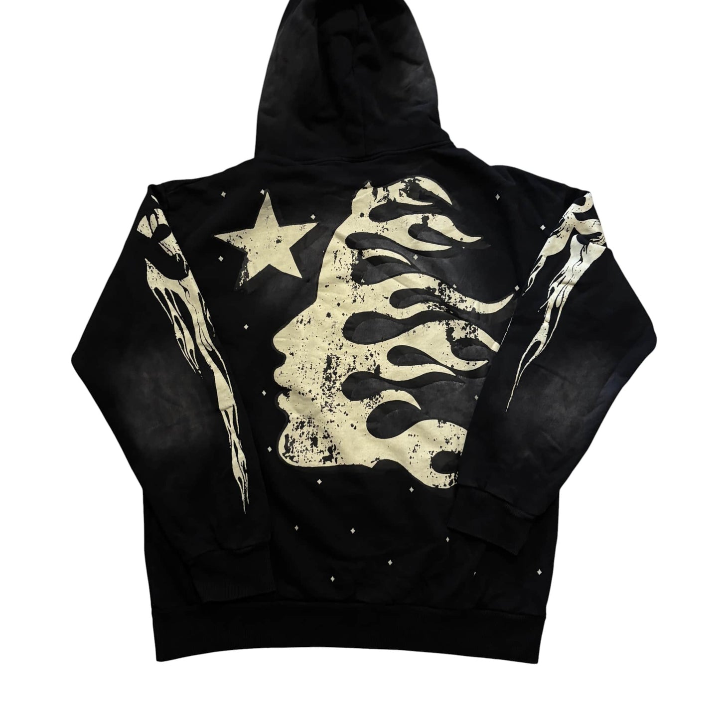 Black Hellstar Washed Hoodie 2.0