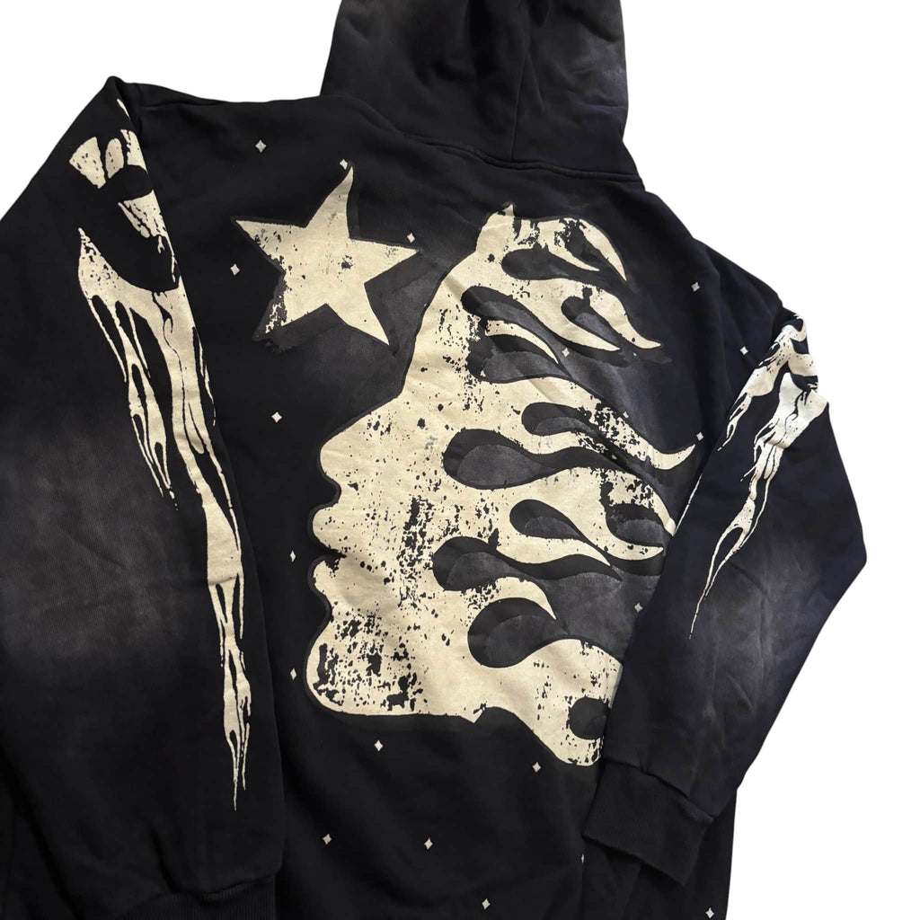 Black Hellstar Washed Hoodie 2.0