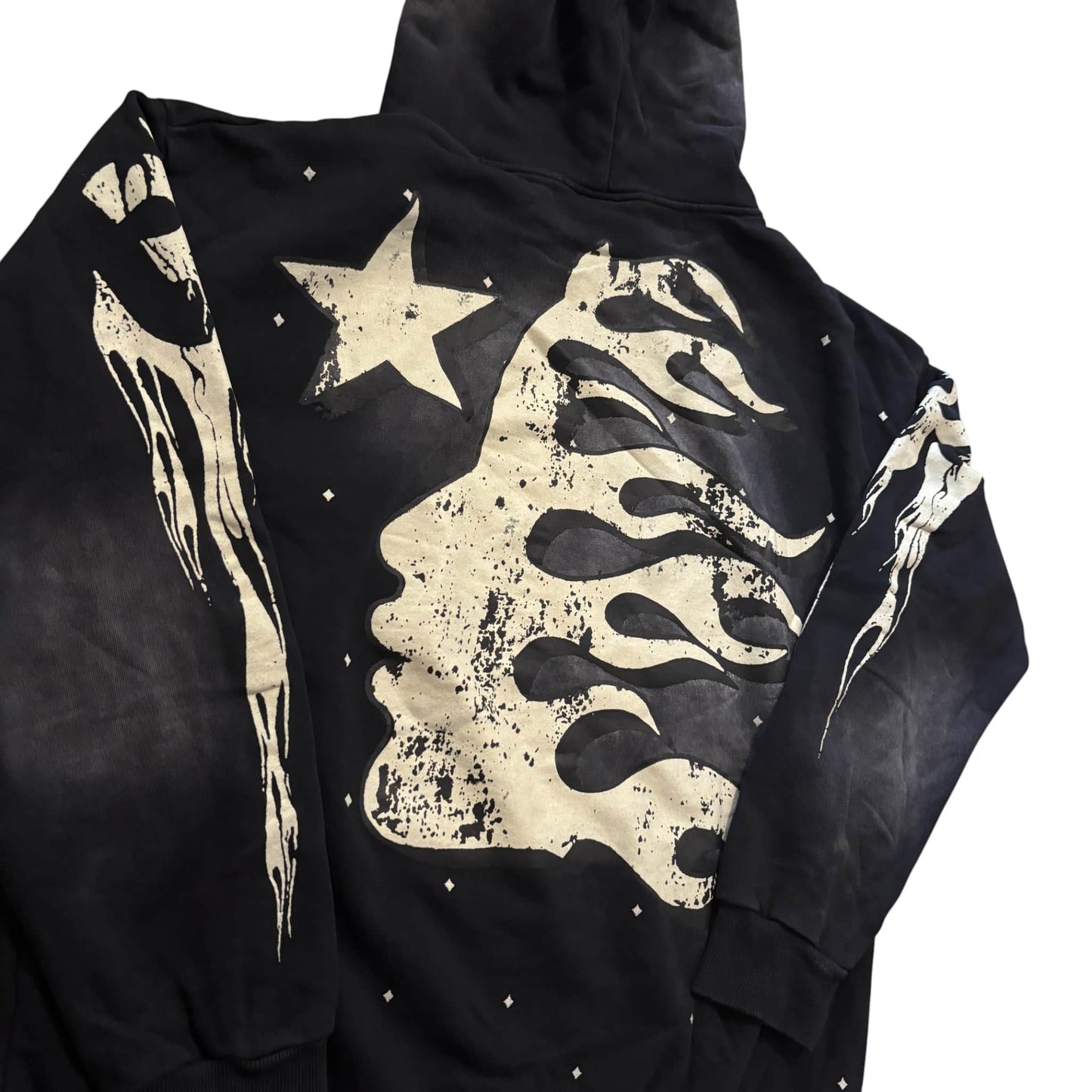 Black Hellstar Washed Hoodie 2.0