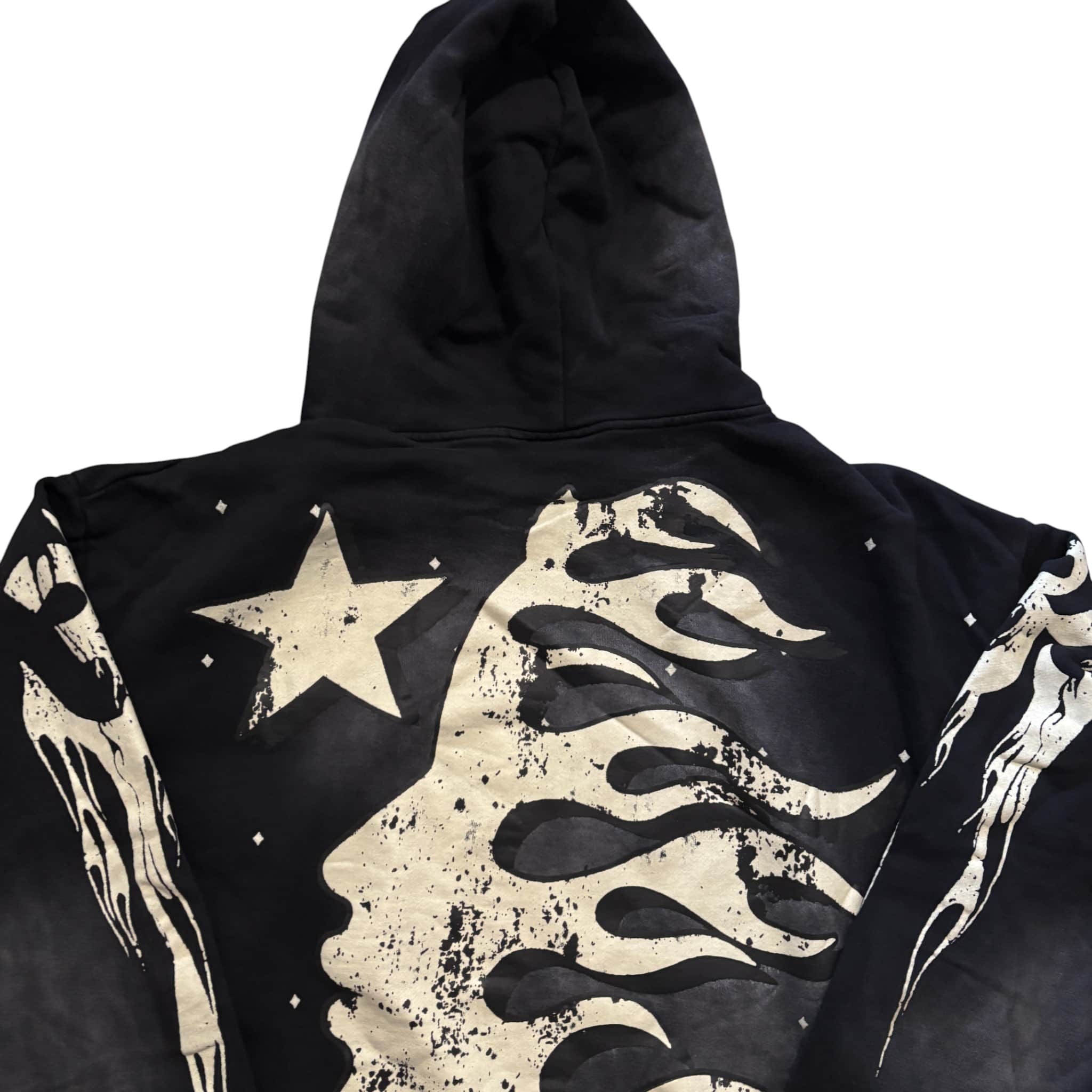 Black Hellstar Washed Hoodie 2.0