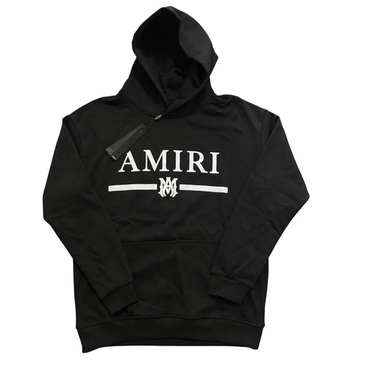 Amiri Logo-Print Black Hoodie