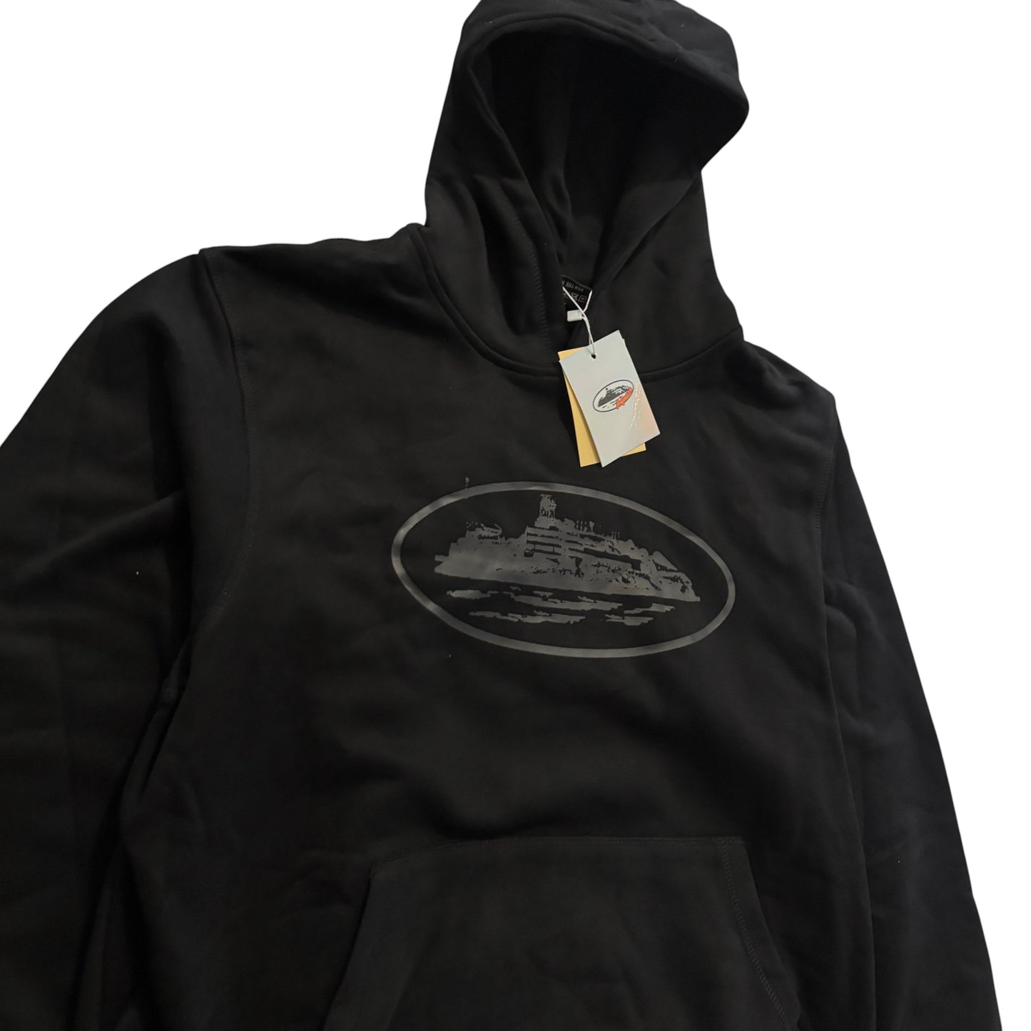 CRTZ Black Monochrome Print Hoodie
