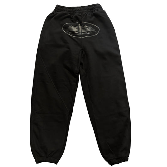 CRTZ Black Monochrome Print Sweatpants