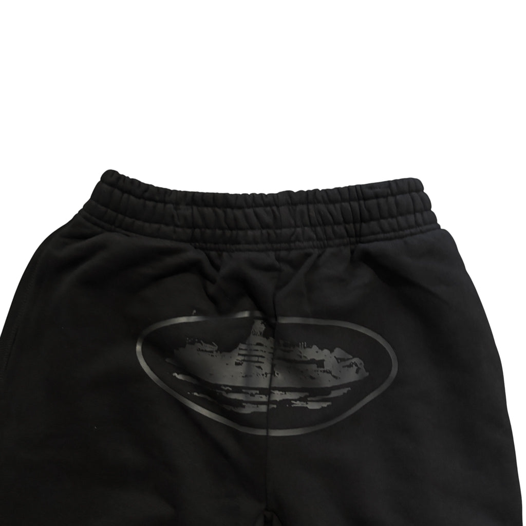 CRTZ Black Monochrome Print Sweatpants