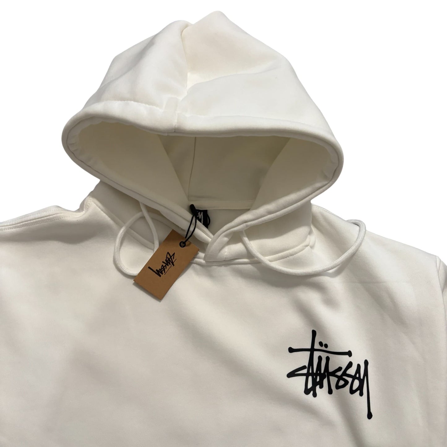 STSSY White Front/Back Logo