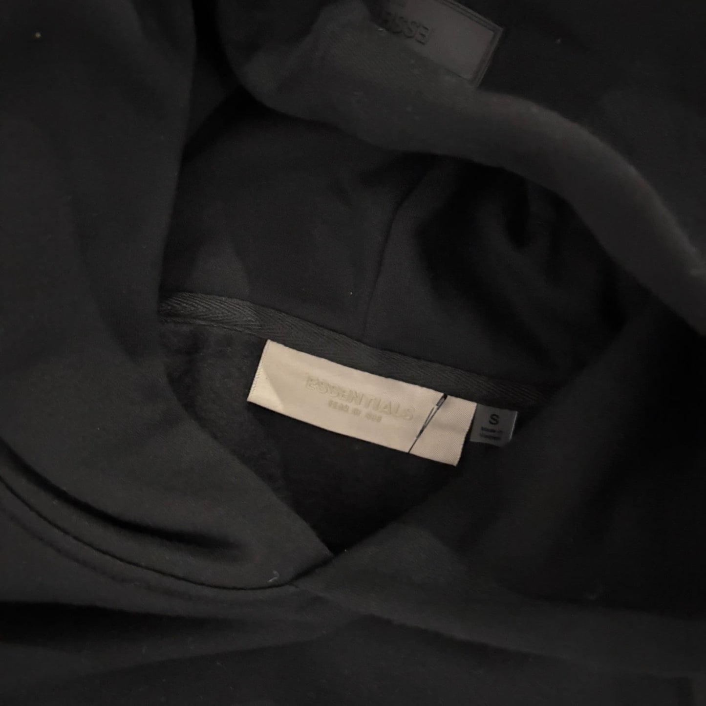 Essentials Double Black Front / Back Logo