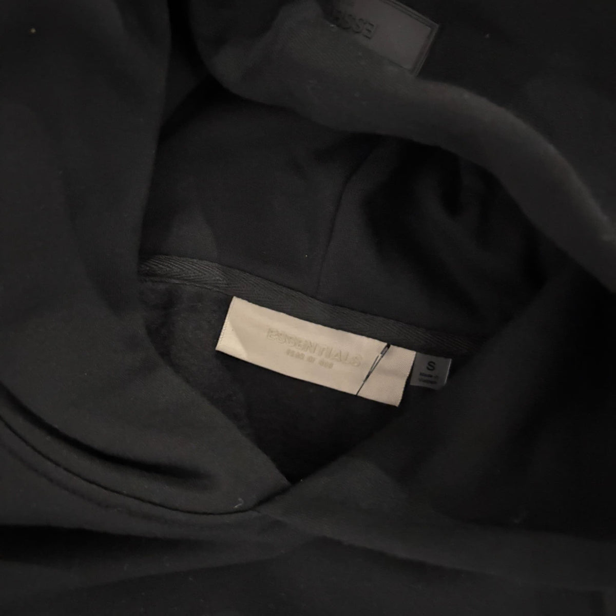 Essentials Double Black Front / Back Logo