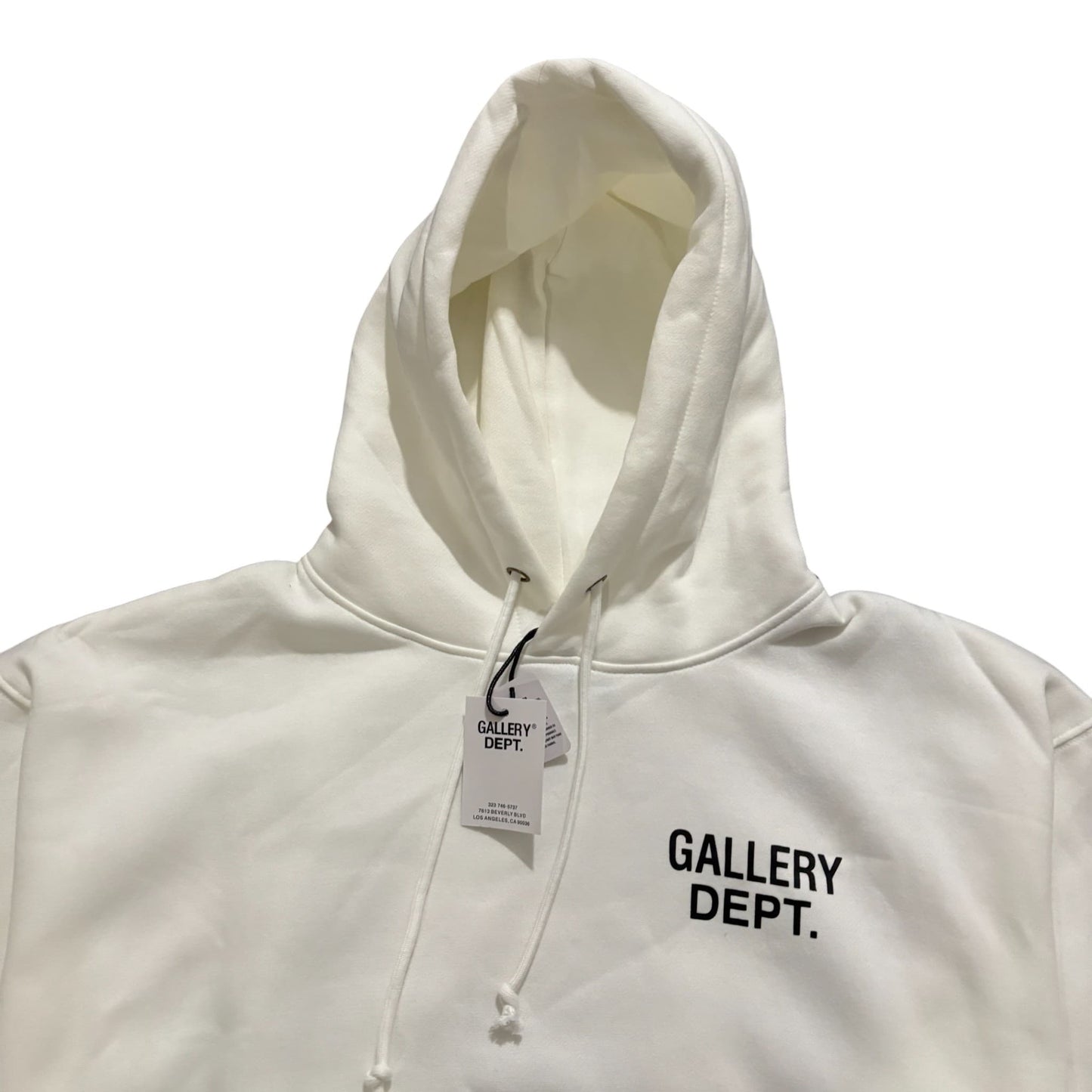 Gallery Dept. White hoodie Double Logo