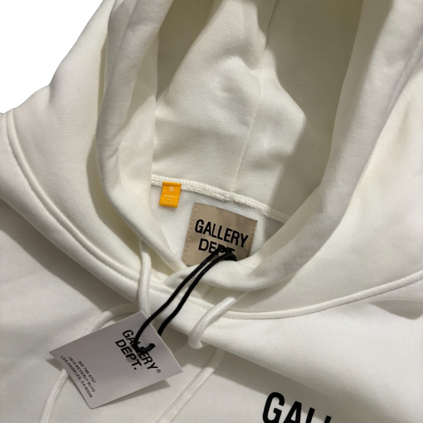 Gallery Dept. White hoodie Double Logo