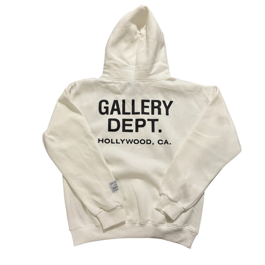 Gallery Dept. White hoodie Double Logo