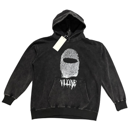 VLONE Fingerprint Washed Black Hoodie