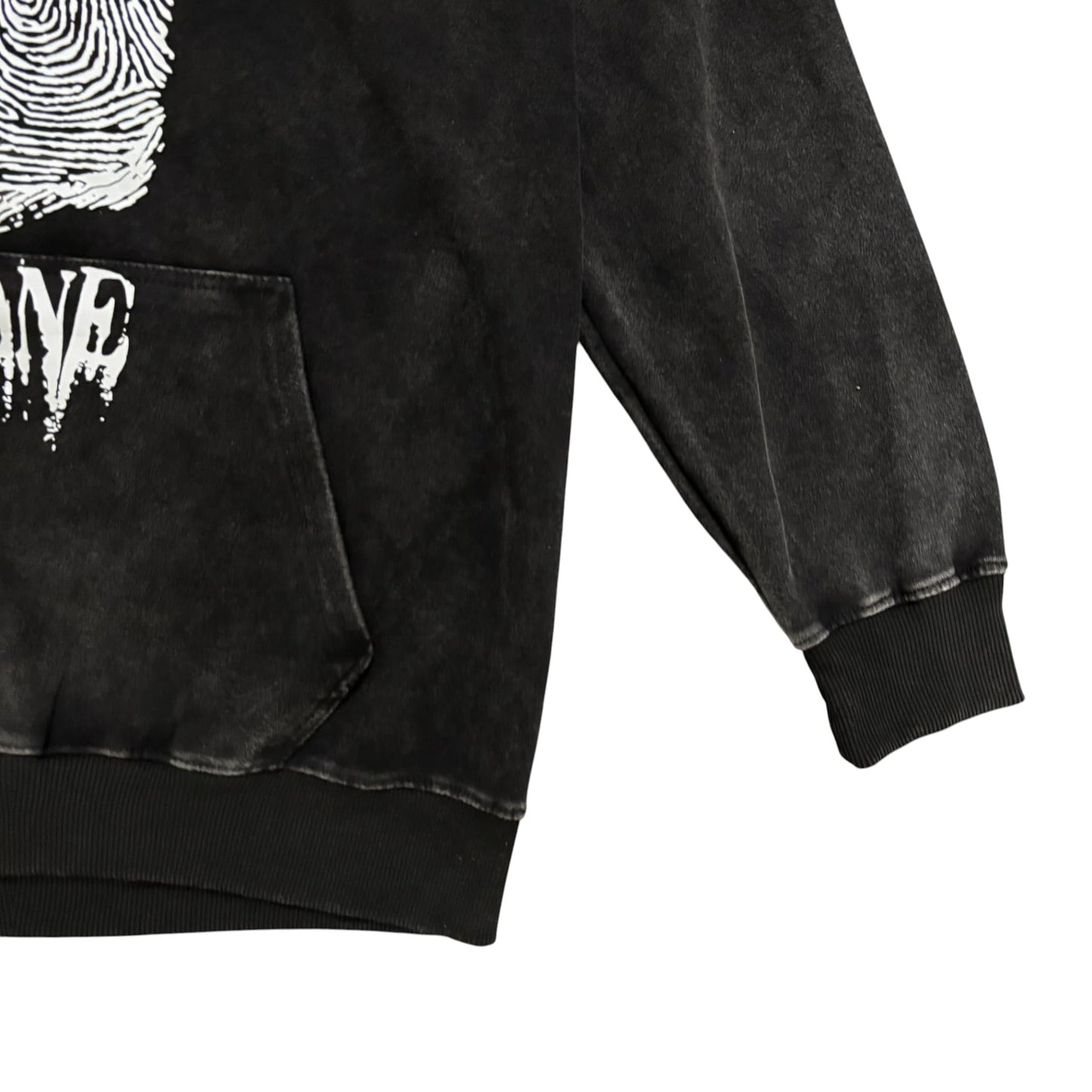 VLONE Fingerprint Washed Black Hoodie