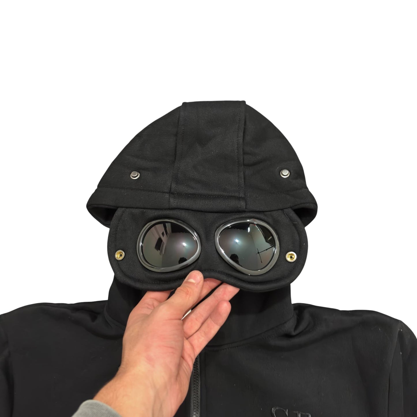 Cp Company Black Goggle Hoodie