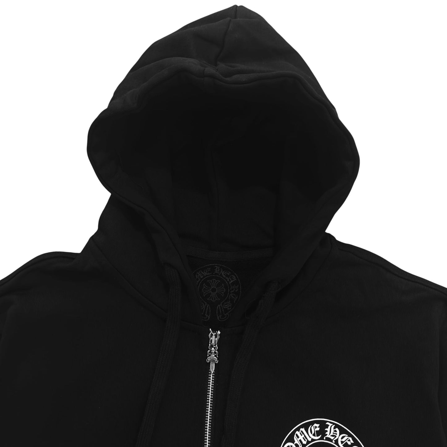 Chrome Hearts Horseshoe Floral Cross-Sleeve Zip Up