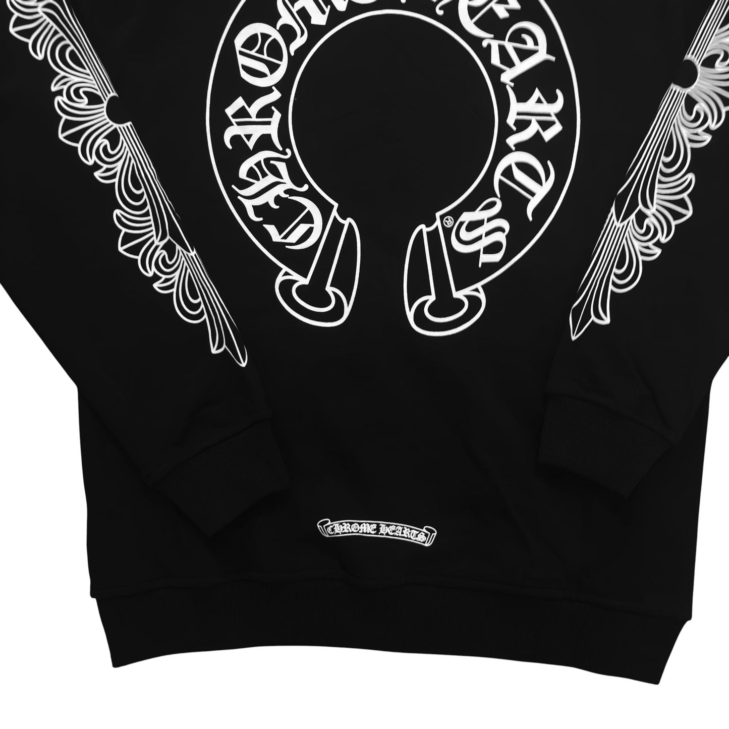 Chrome Hearts Horseshoe Floral Cross-Sleeve Zip Up
