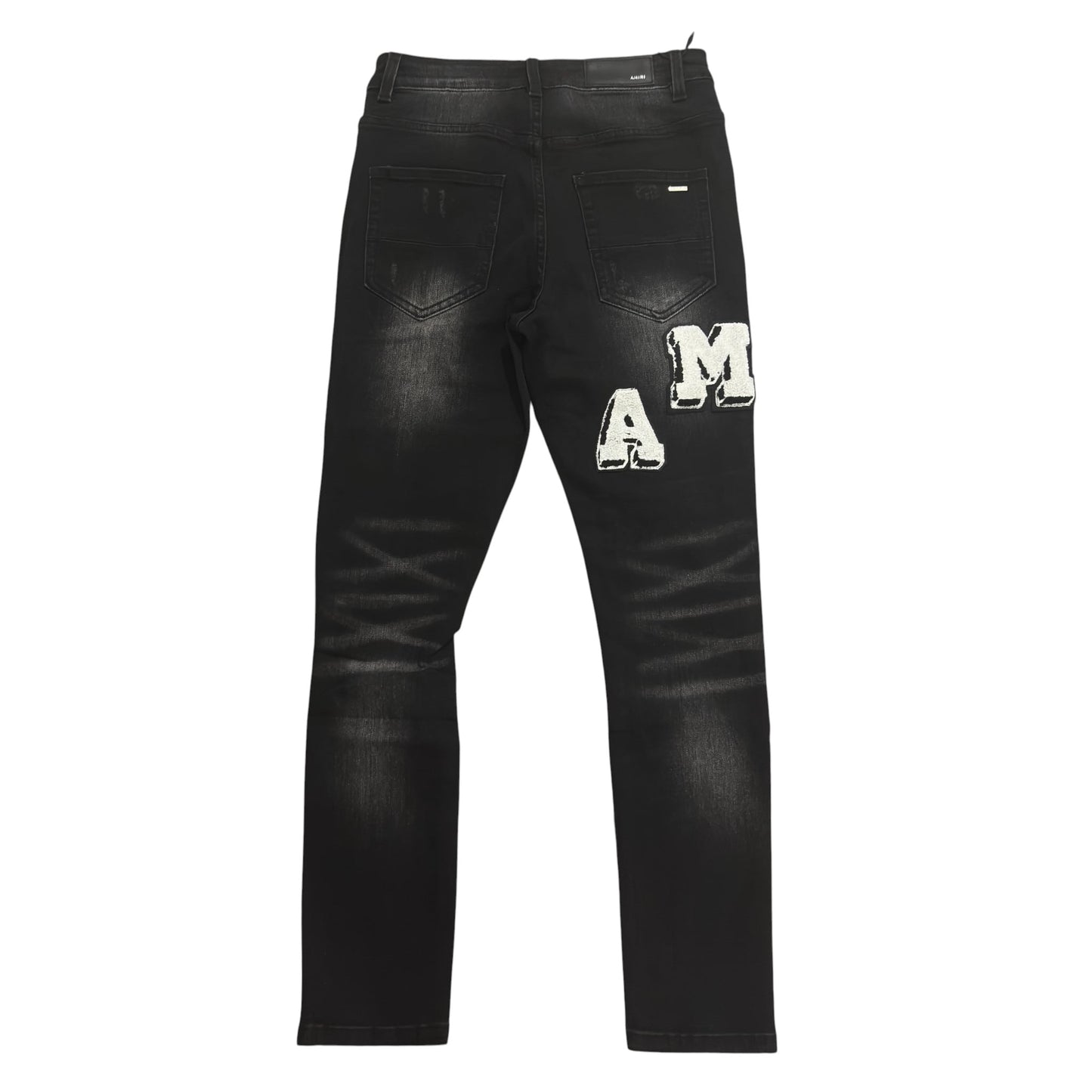 AMIRI Varsity Logo Black Jeans