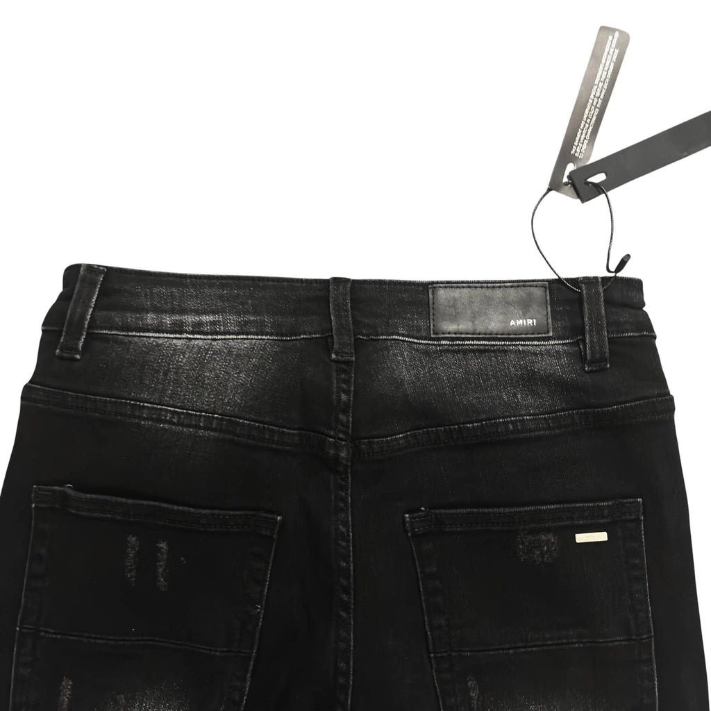 AMIRI Varsity Logo Black Jeans