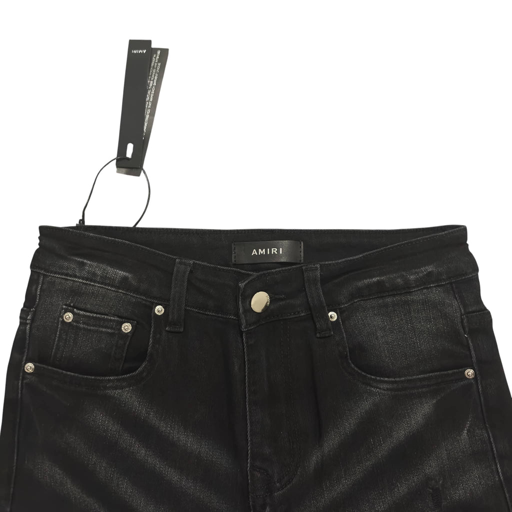 AMIRI Varsity Logo Black Jeans