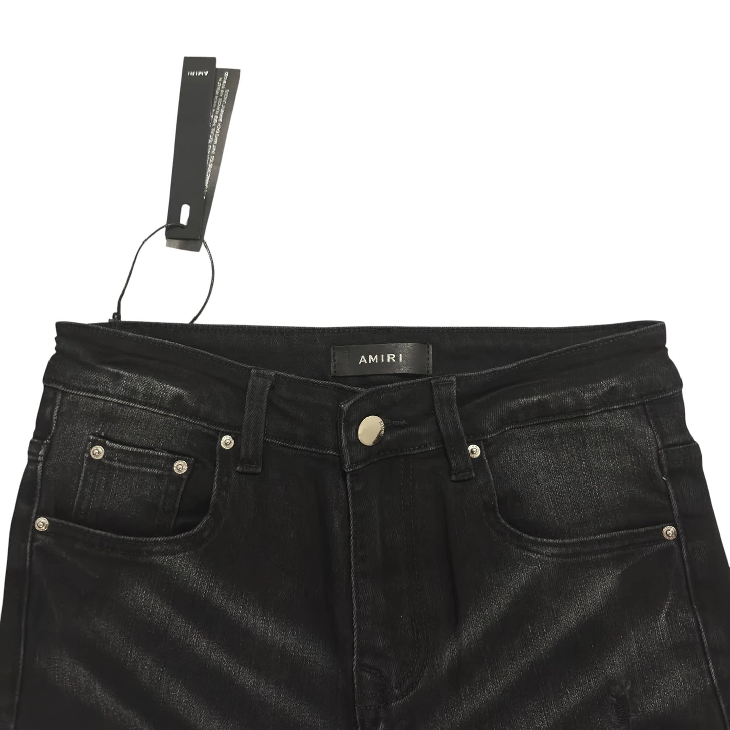 AMIRI Varsity Logo Black Jeans