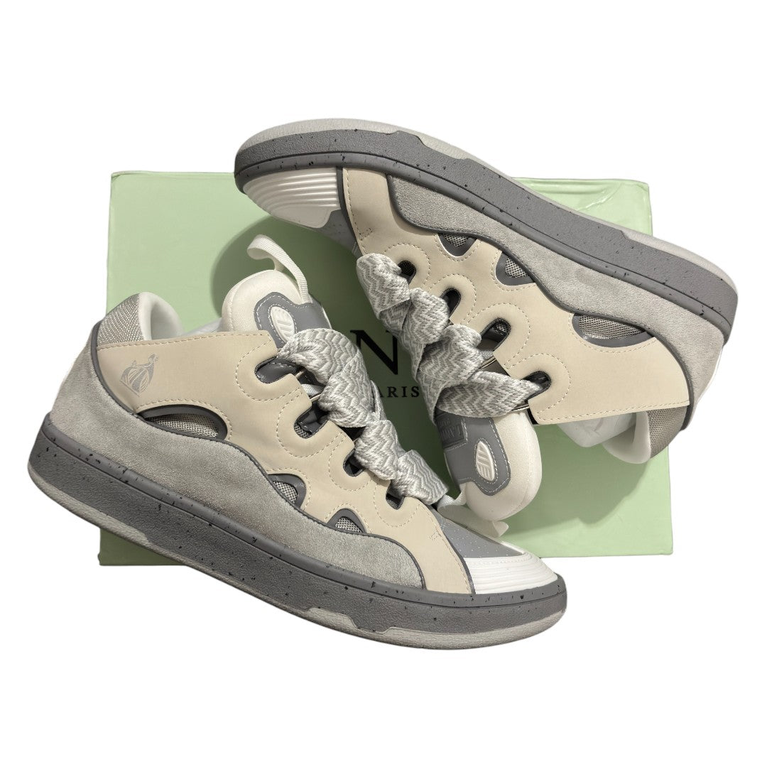Lanvin Curb Grey Sneakers