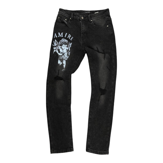 Amiri Angel Disstresed Cherub Jeans