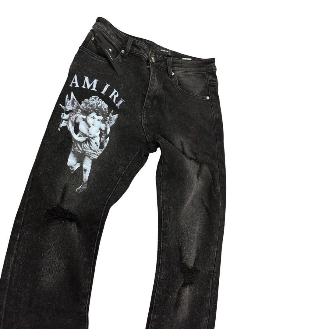 Amiri Angel Disstresed Cherub Jeans