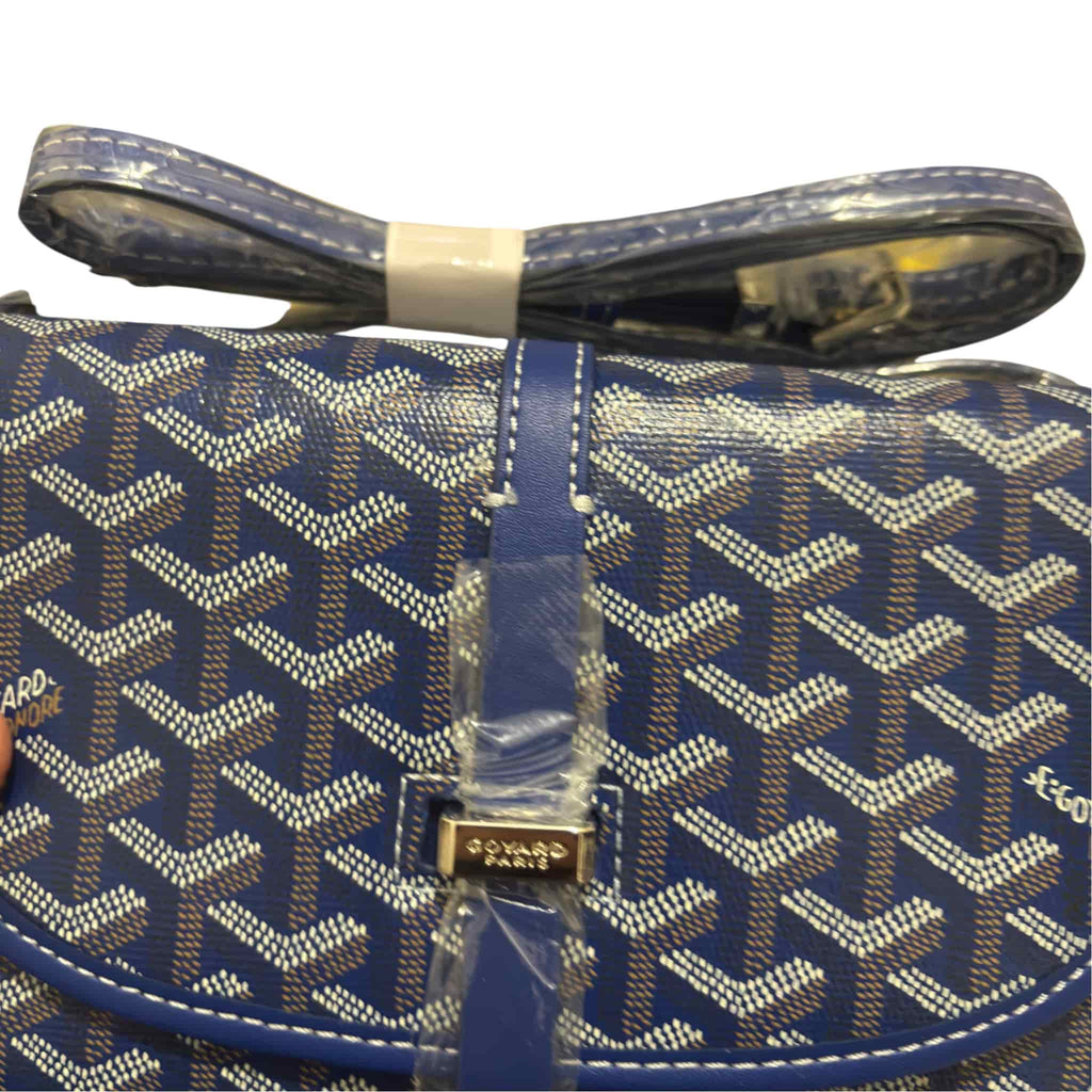 GOYARD Goyardine Messenger Navy Bag