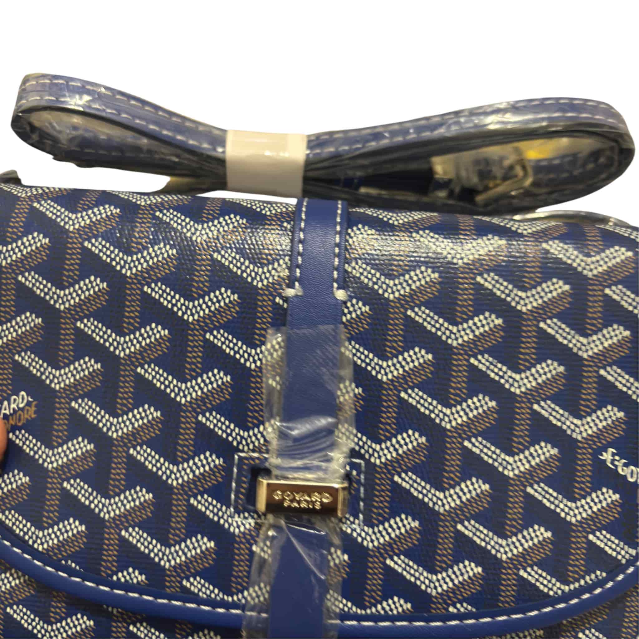GOYARD Goyardine Messenger Navy Bag