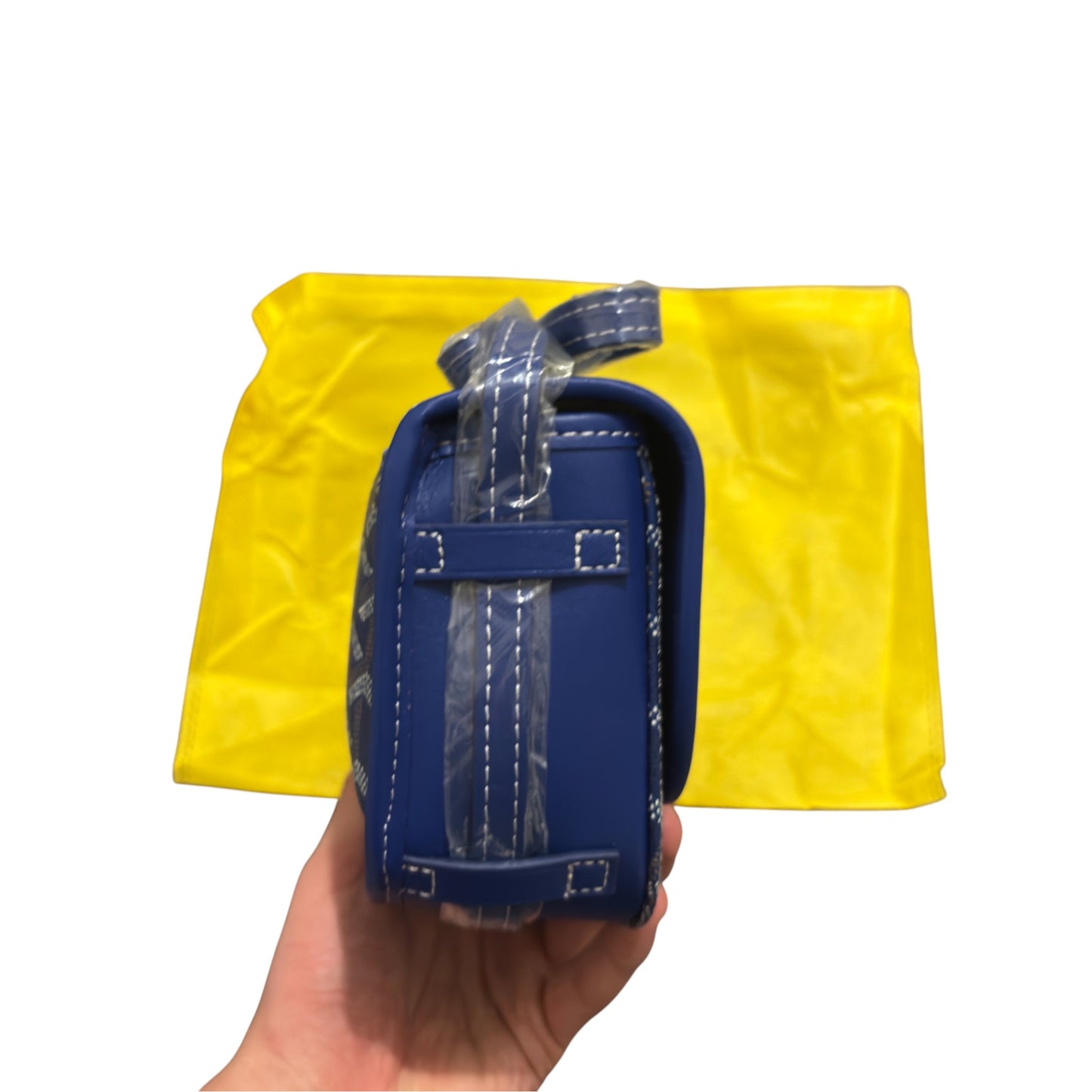 GOYARD Goyardine Messenger Navy Bag