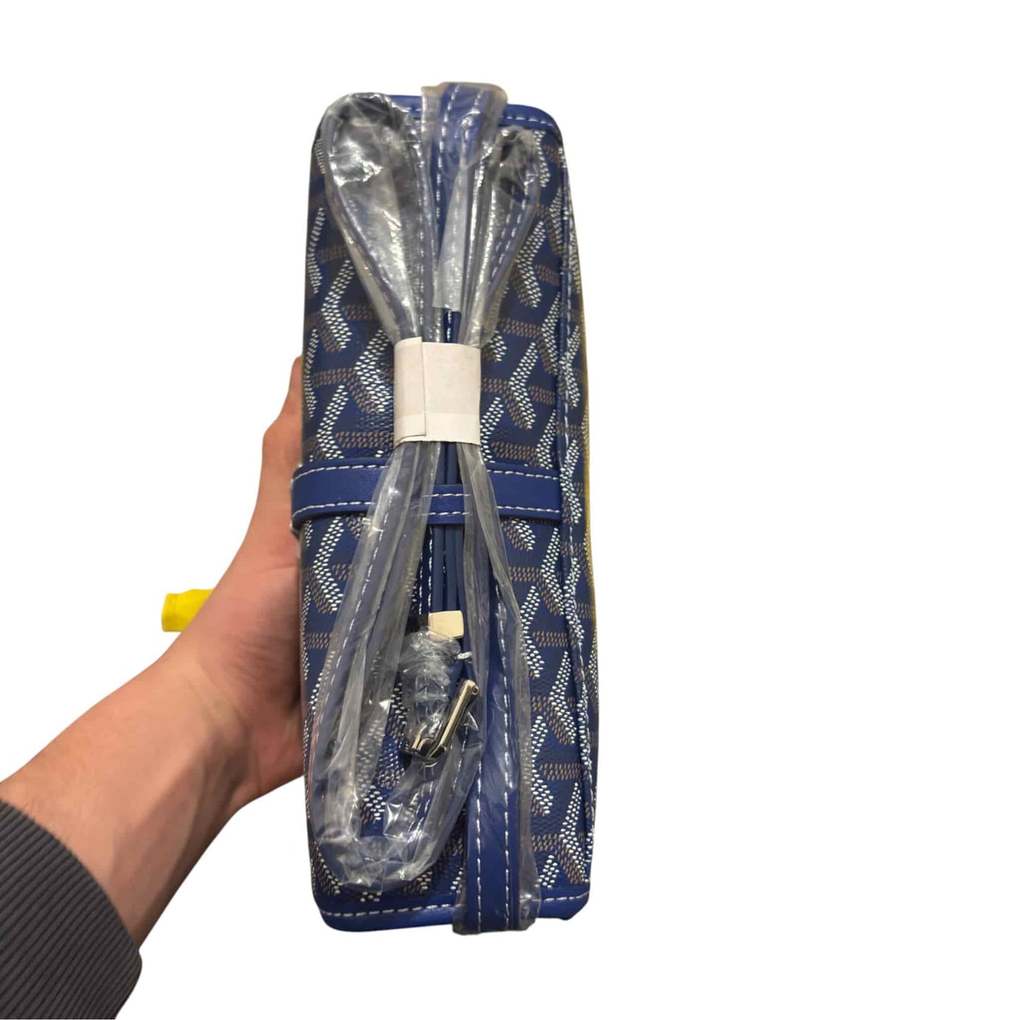 GOYARD Goyardine Messenger Navy Bag