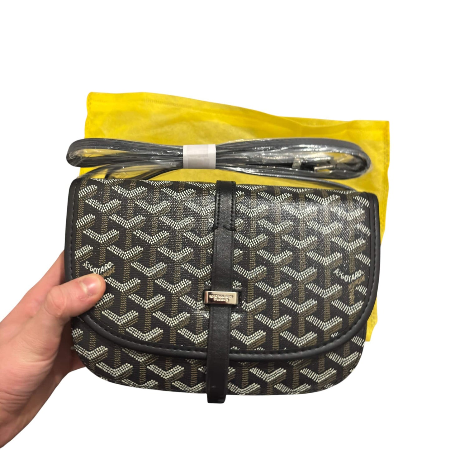 GOYARD Goyardine Messenger Black Bag
